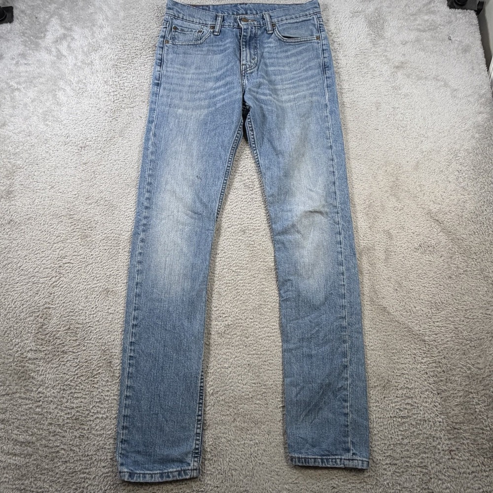 Levis Jeans Mens 32x30 Blue 510 Skinny Fit Denim Five Pocket Classic Stretch